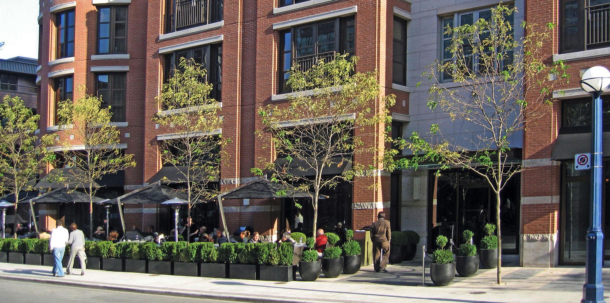 Front entrance of Hazelton Hotel